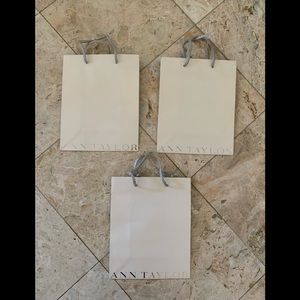 Preowned 3 ANN TAYLOR Shopping Gift Bags 10" x 8" x 4"